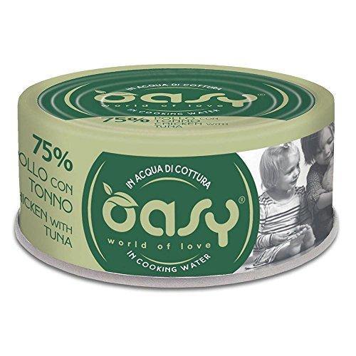 Oasy - More Love Pollo con Tonno in Acqua di Cottura 70 GR Oasy - More Love Pollo con Tonno in Acqua di Cottura 70 GR